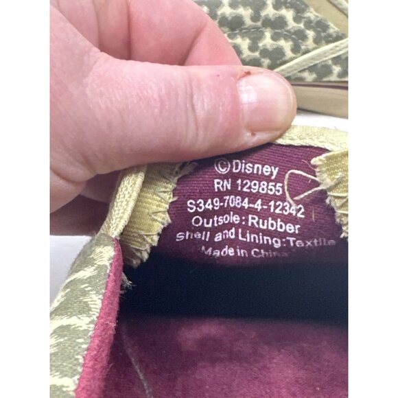 Disney Parks Mickey Mouse Head Green Canvas Slip On Sneakers Mens Shoes Sz 9 - Picture 10 of 11